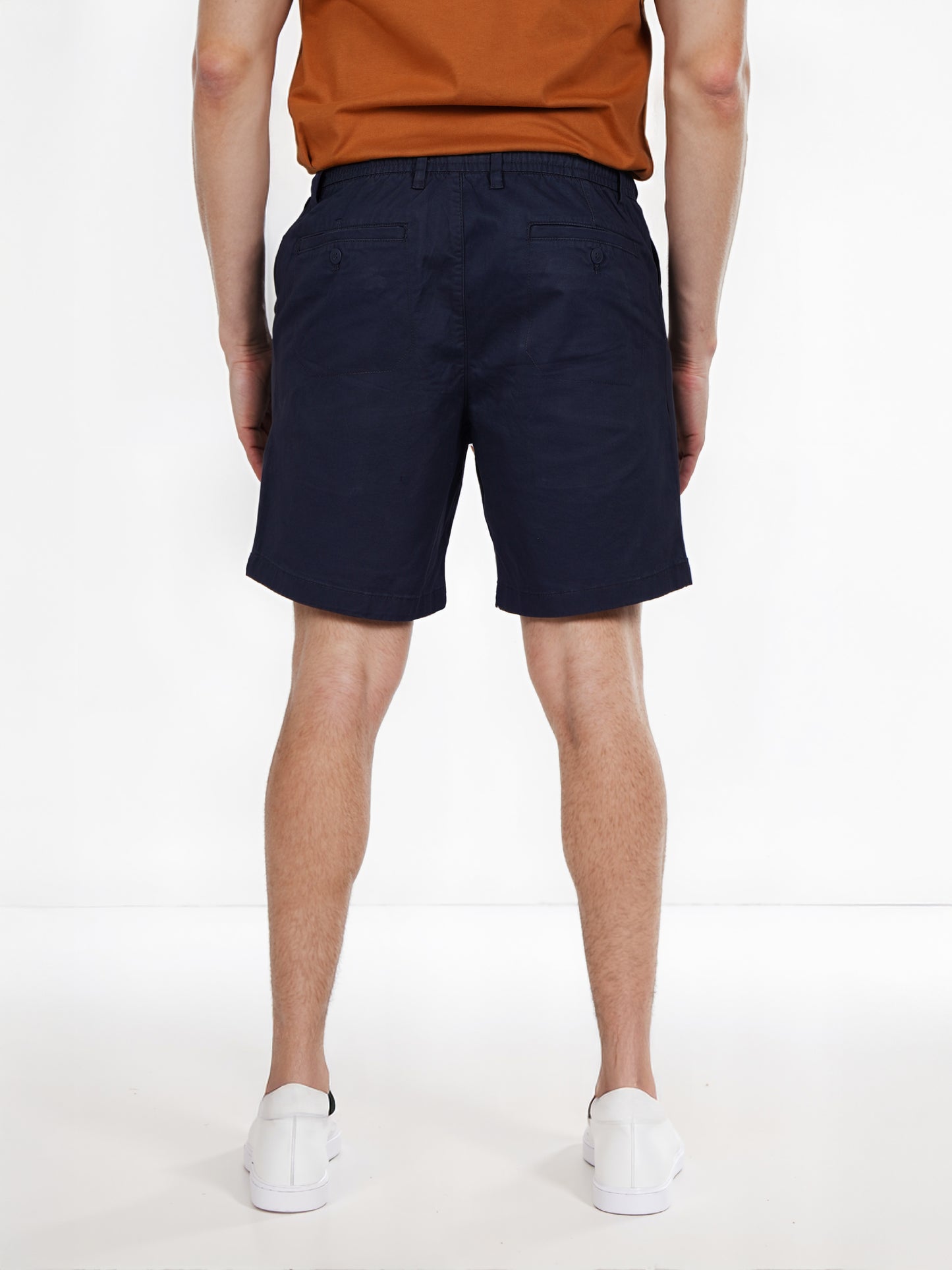 Celio* Cotton Regular Fit Navy Blue Bermuda