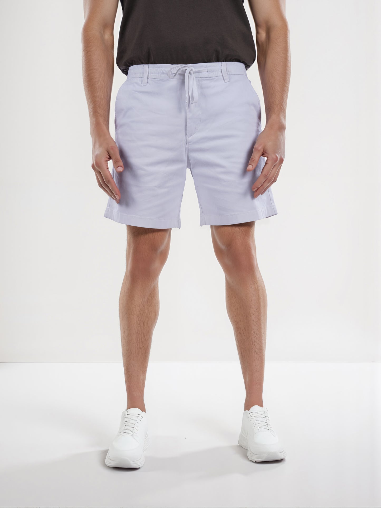 Celio* Cotton Regular Fit White Bermuda