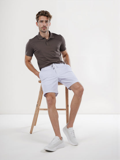 Celio* Cotton Regular Fit White Bermuda