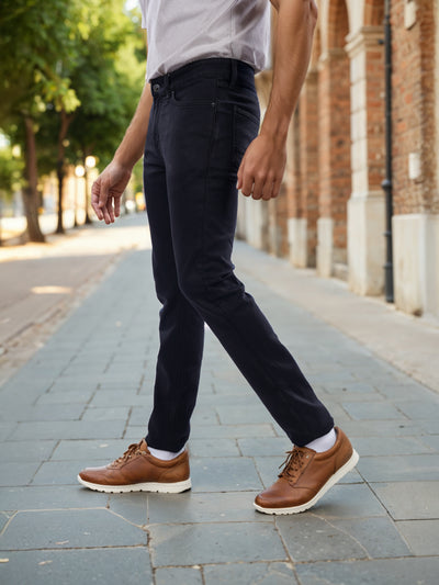 Celio* Poly-Cotton Slim Fit Black Jean