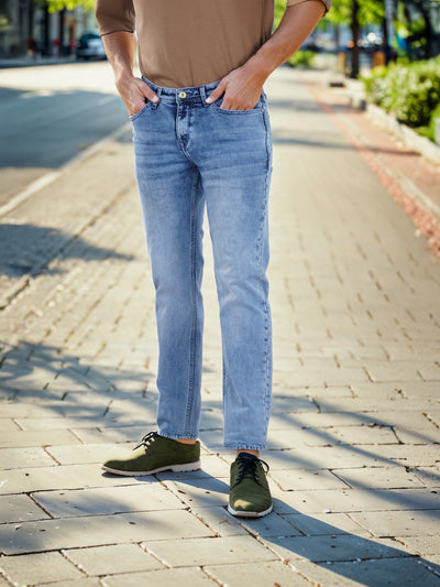 Celio* Cotton-Blend Slim Fit Blue Jean