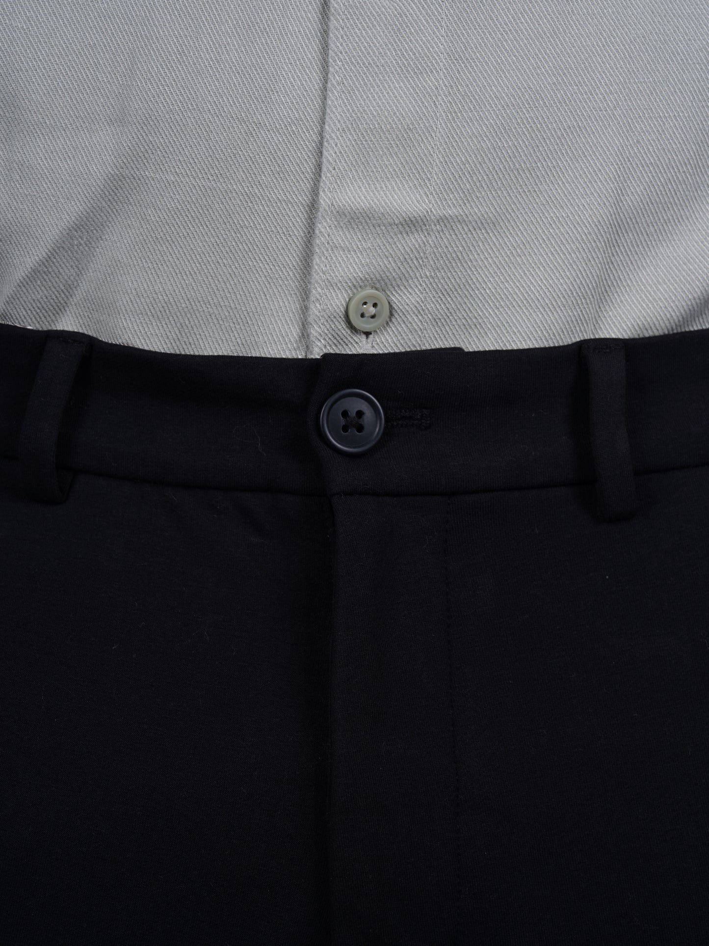 Celio* Cotton Slim Fit Black Trouser