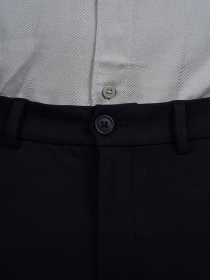 Celio* Cotton Slim Fit Black Trouser