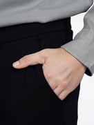 Celio* Casual Men Slim Fit Cotton Black Solid Trouser