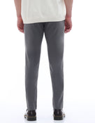 Celio* Cotton-Blend Regular Fit Grey Trousers
