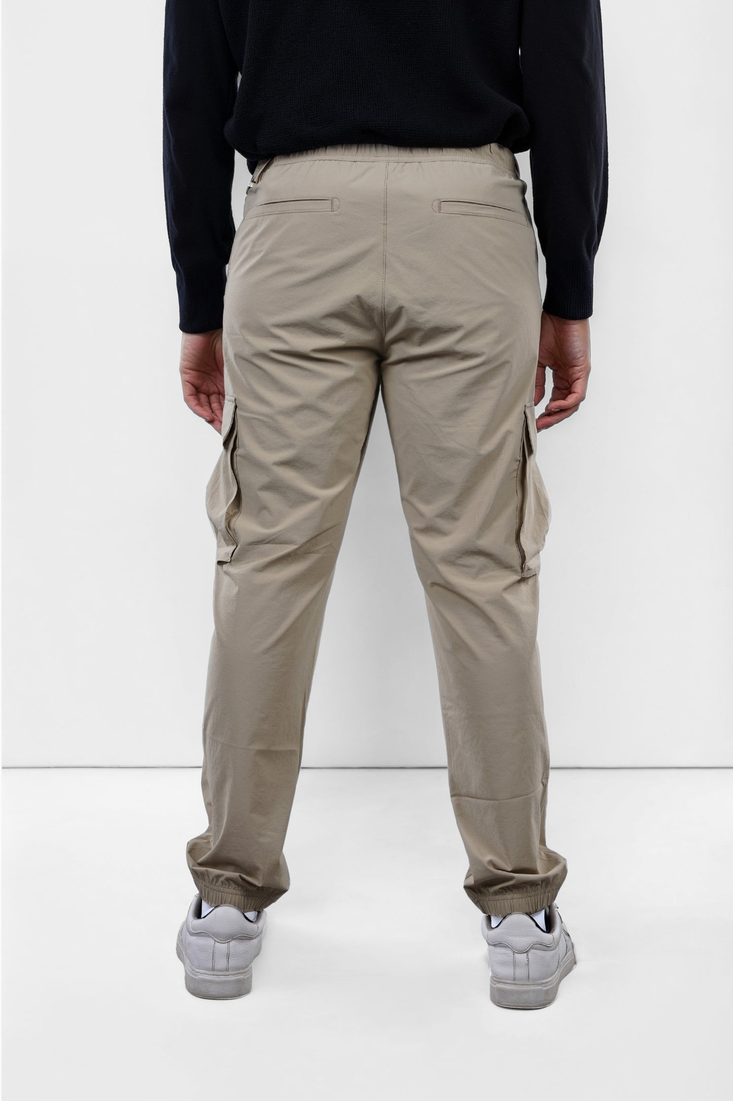 Celio* Poly-Blend Slim Fit Beige Trousers