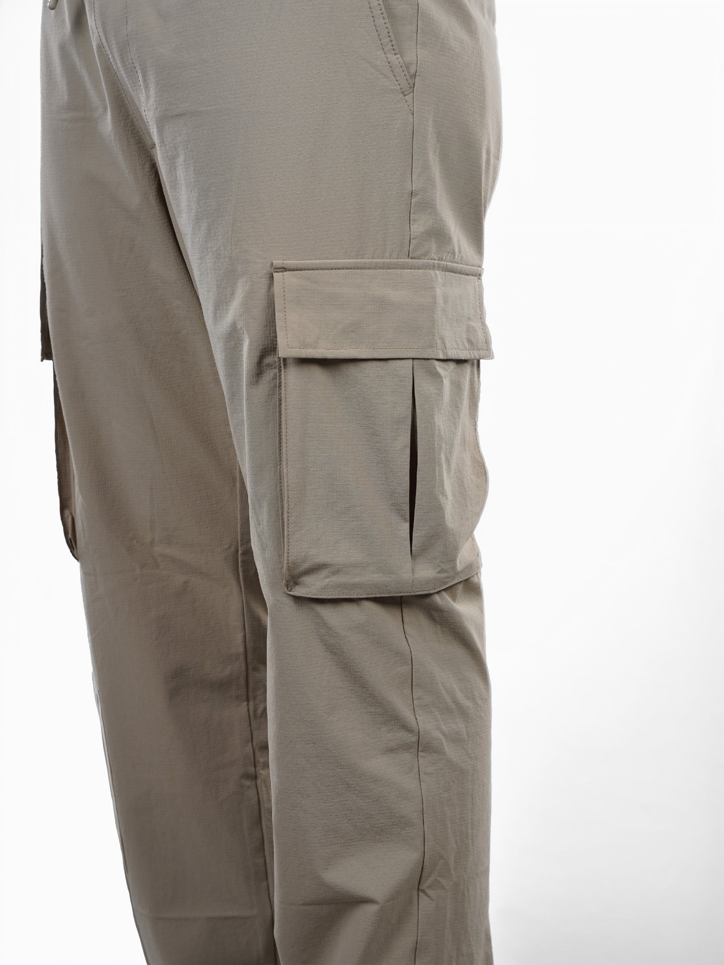 Celio* Poly-Blend Slim Fit Beige Trousers