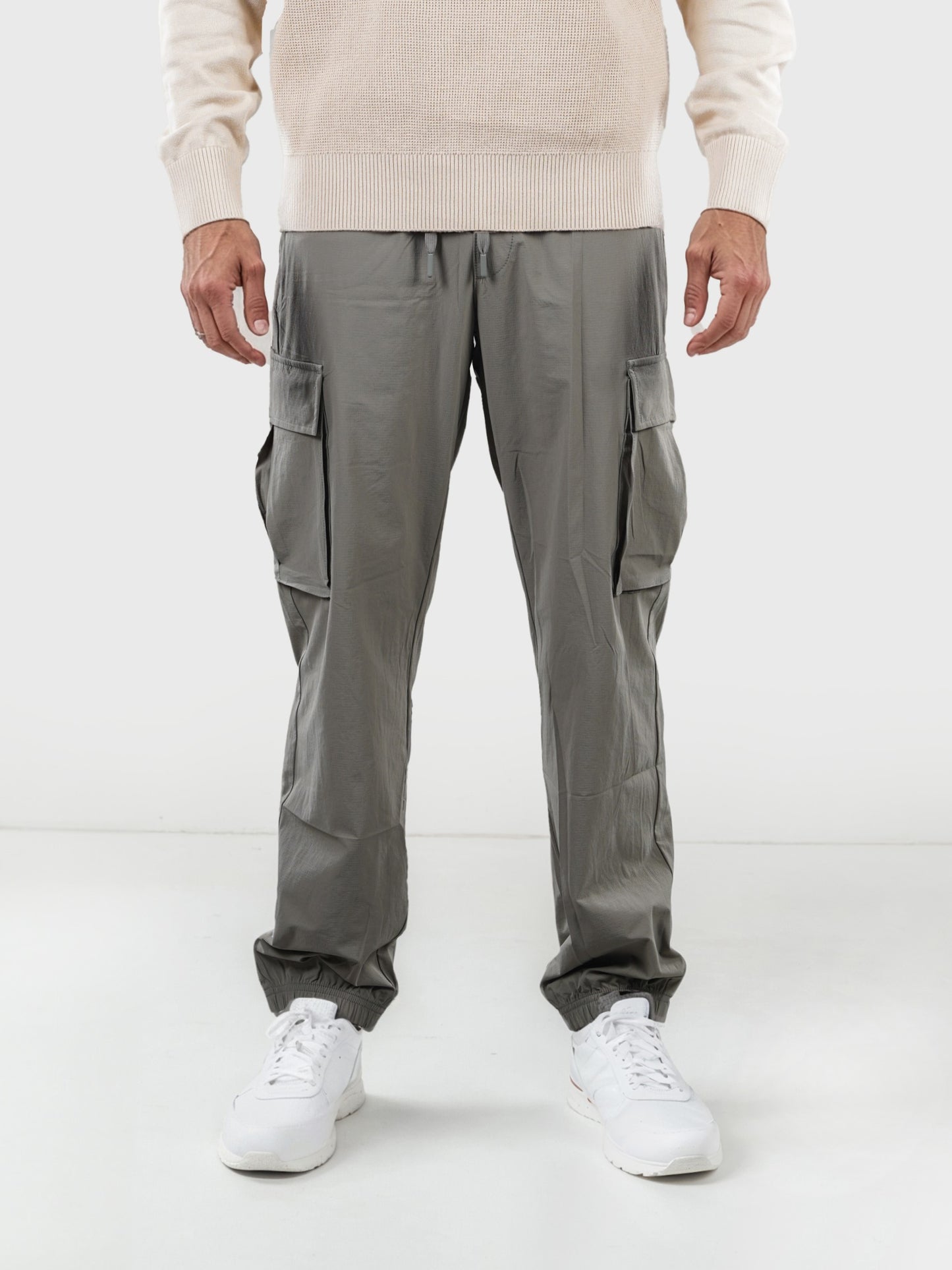 Celio* Poly-Blend Slim Fit Olive Trousers