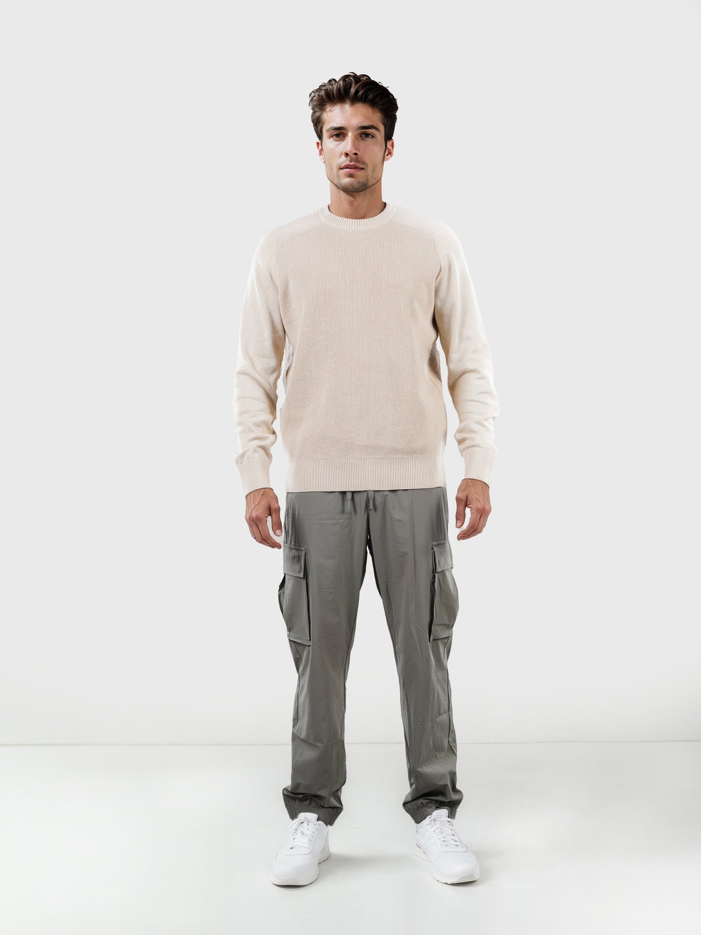 Celio* Poly-Blend Slim Fit Olive Trousers