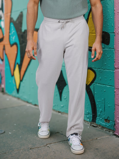 Celio* Men Beige Solid Slim Fit Polyester Trouser