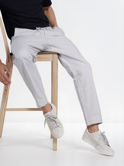 Celio* Men Grey Solid Slim Fit Polyester Cargo