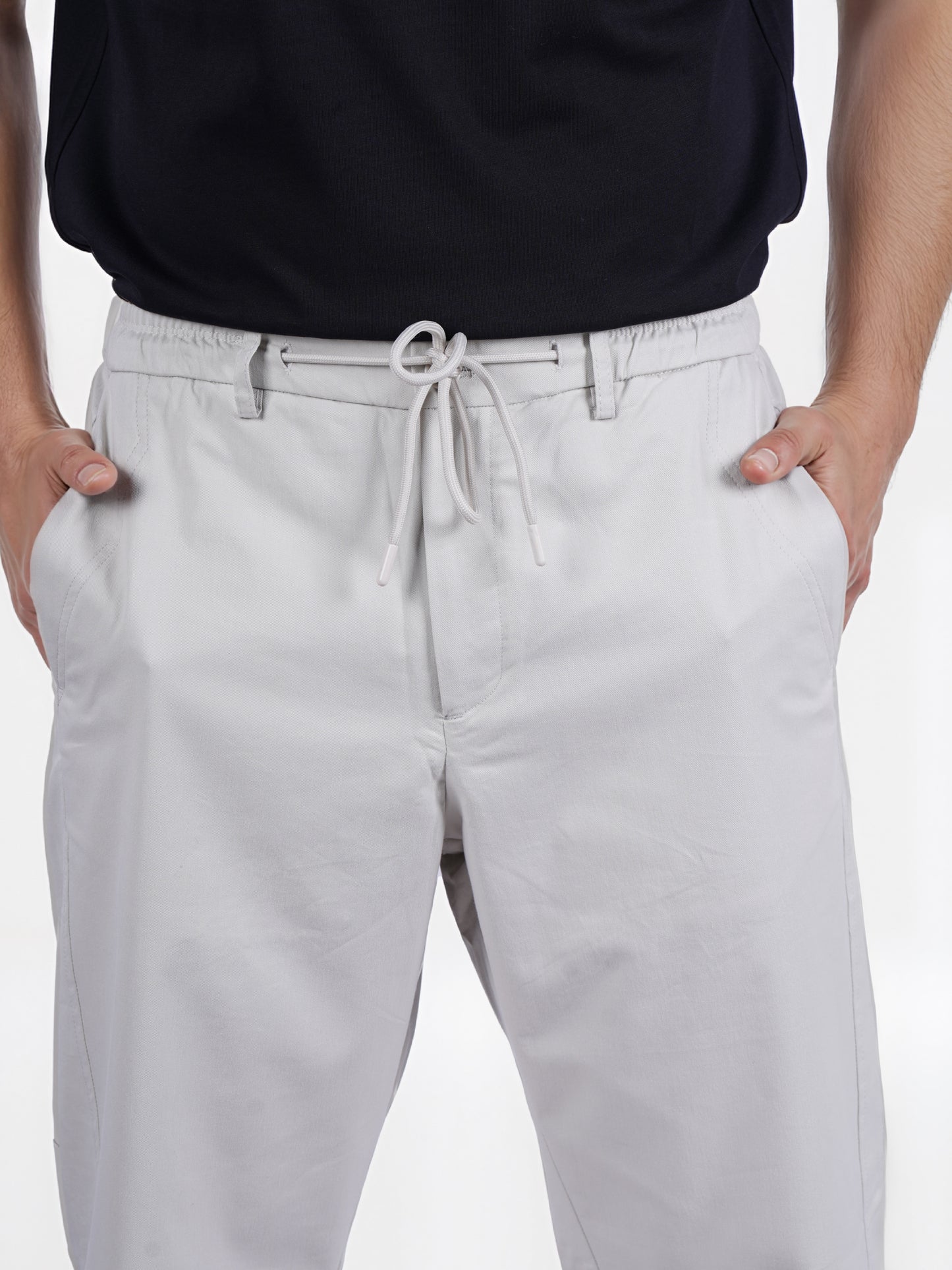 Celio* Men Grey Solid Slim Fit Polyester Cargo