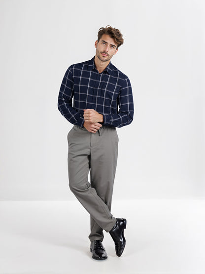 Celio* Men Olive Solid Slim Fit Polyester Cargo