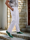 Celio* Cotton Relaxed Fit White Trouser