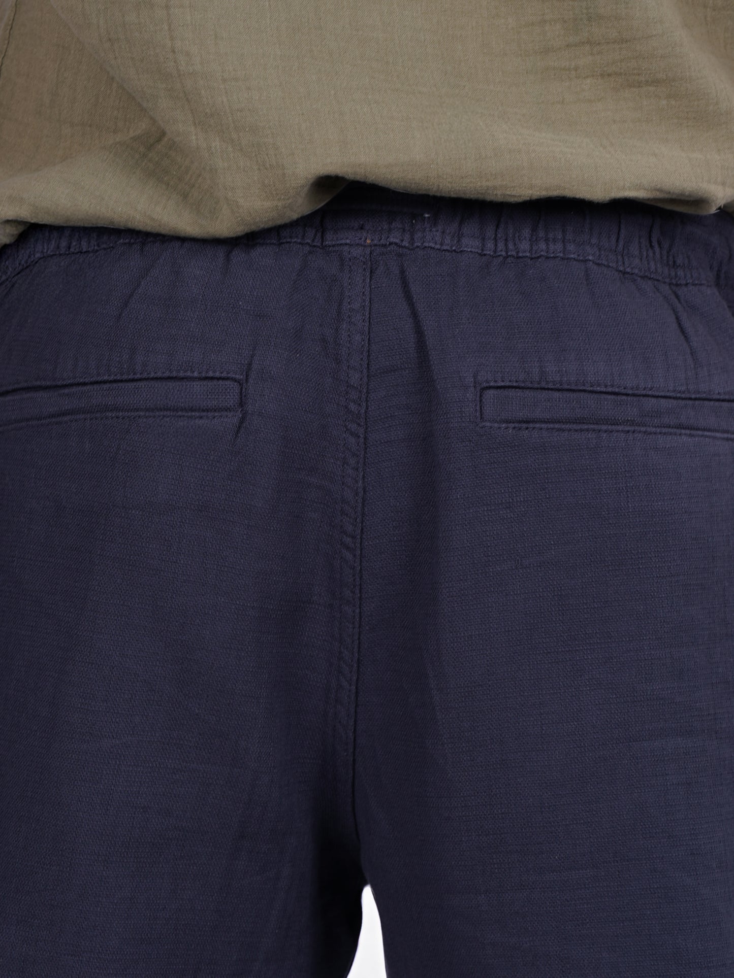 Celio* Cotton Relaxed Fit Navy Blue Trouser