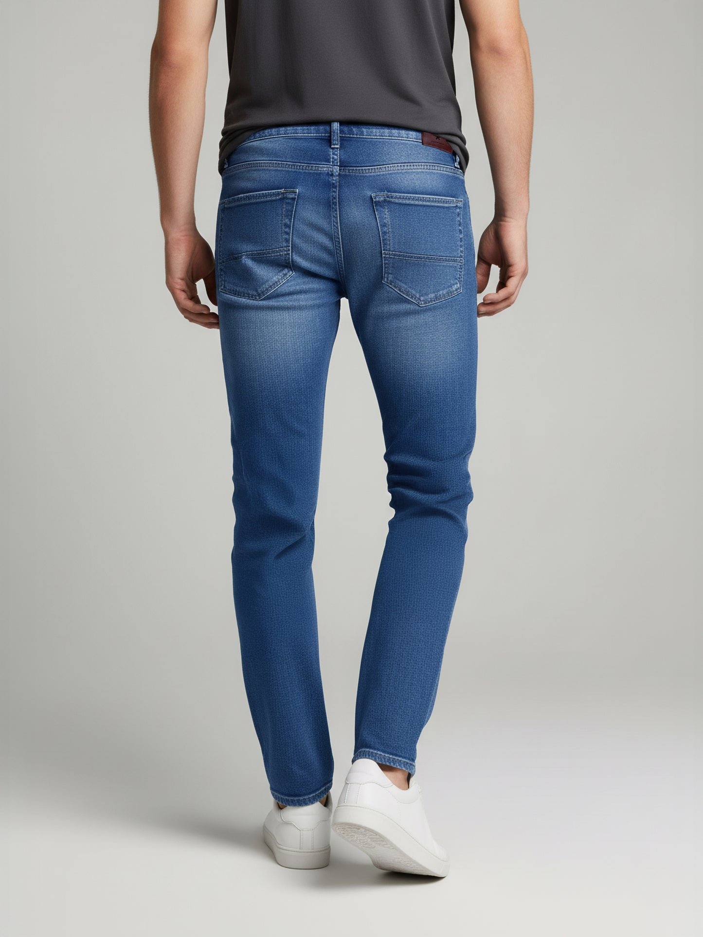 Celio* Men Blue Solid Slim Fit Cotton Jeans