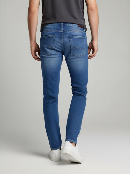 Celio* Men Blue Solid Slim Fit Cotton Jeans