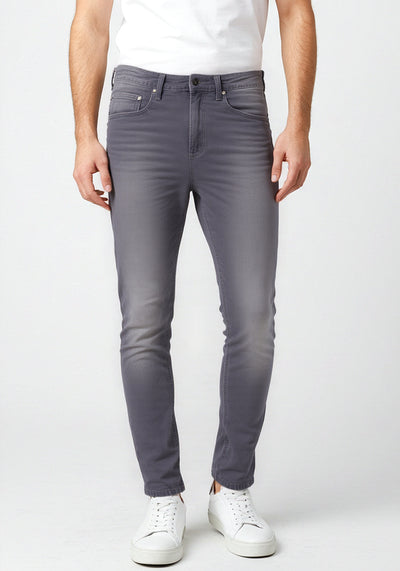 Celio* Men Grey Solid Slim Fit Cotton Jean