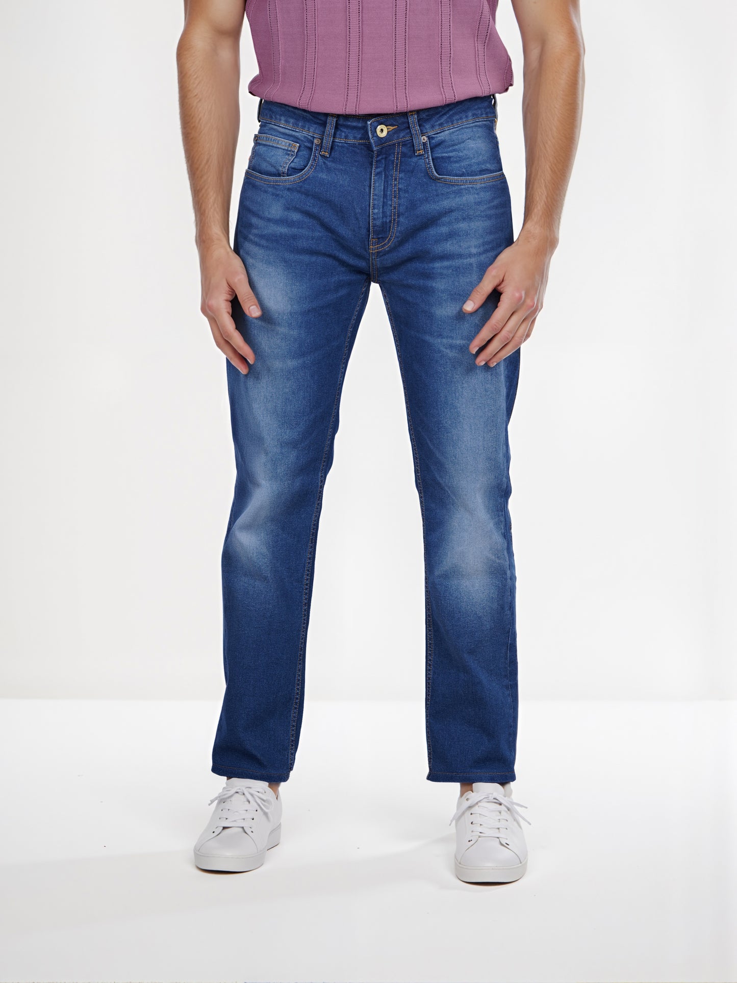 Celio* Cotton Straight Fit Blue Jean