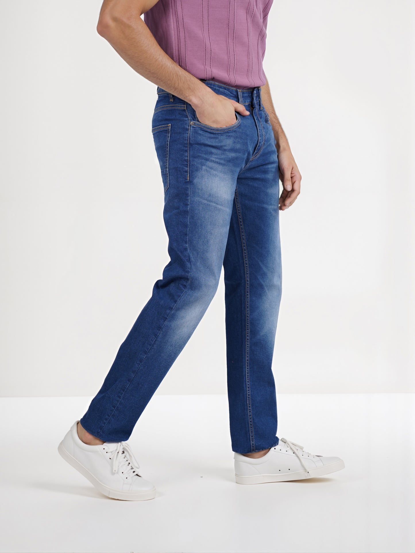 Celio* Cotton Straight Fit Blue Jean