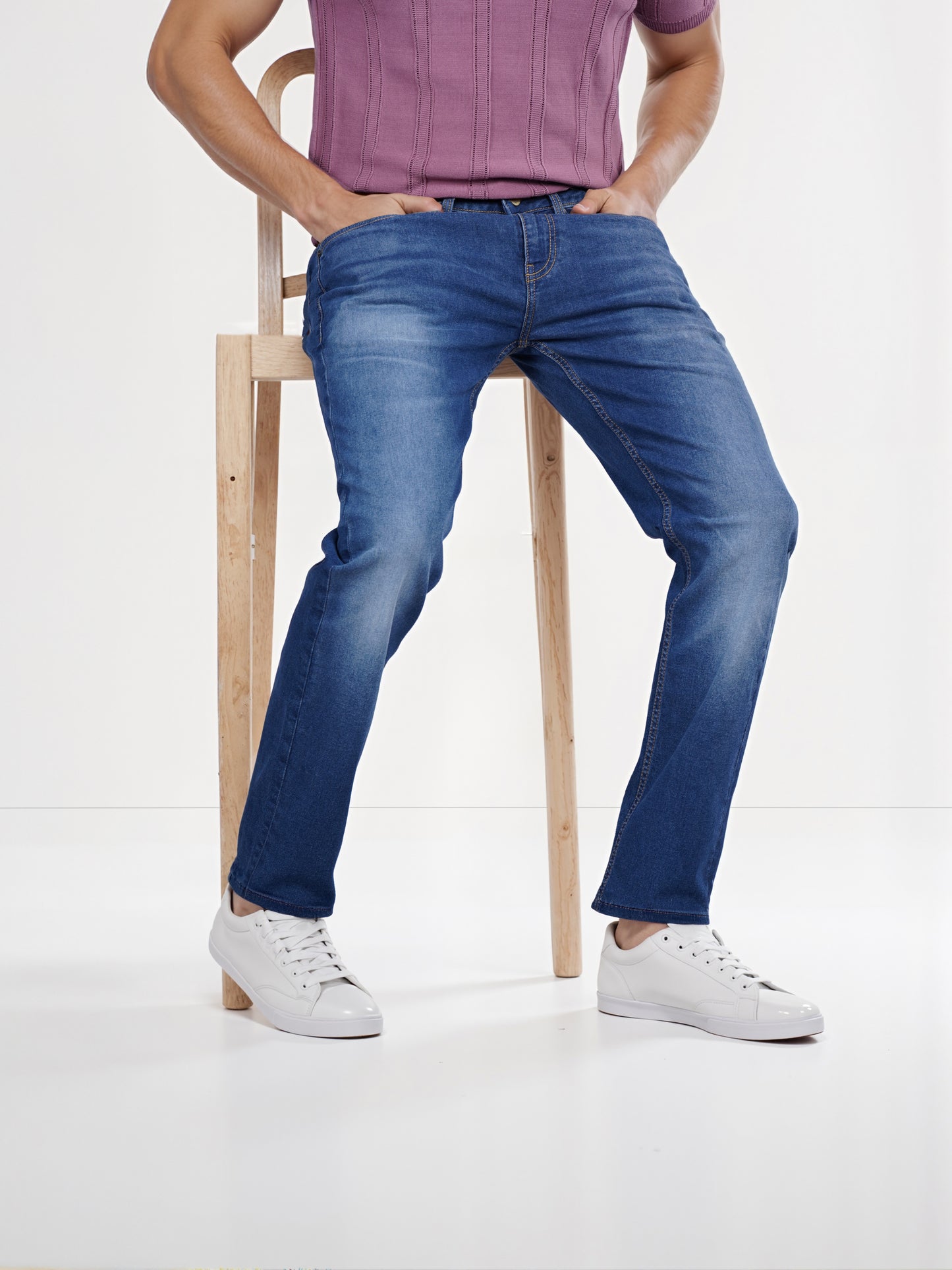 Celio* Cotton Straight Fit Blue Jean