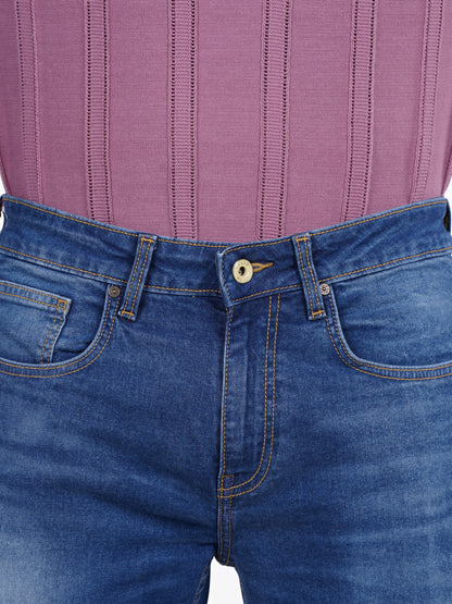 Celio* Cotton Straight Fit Blue Jean