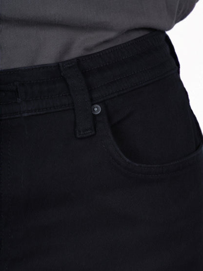 Celio* Cotton-Blend Slim Fit Black Jean