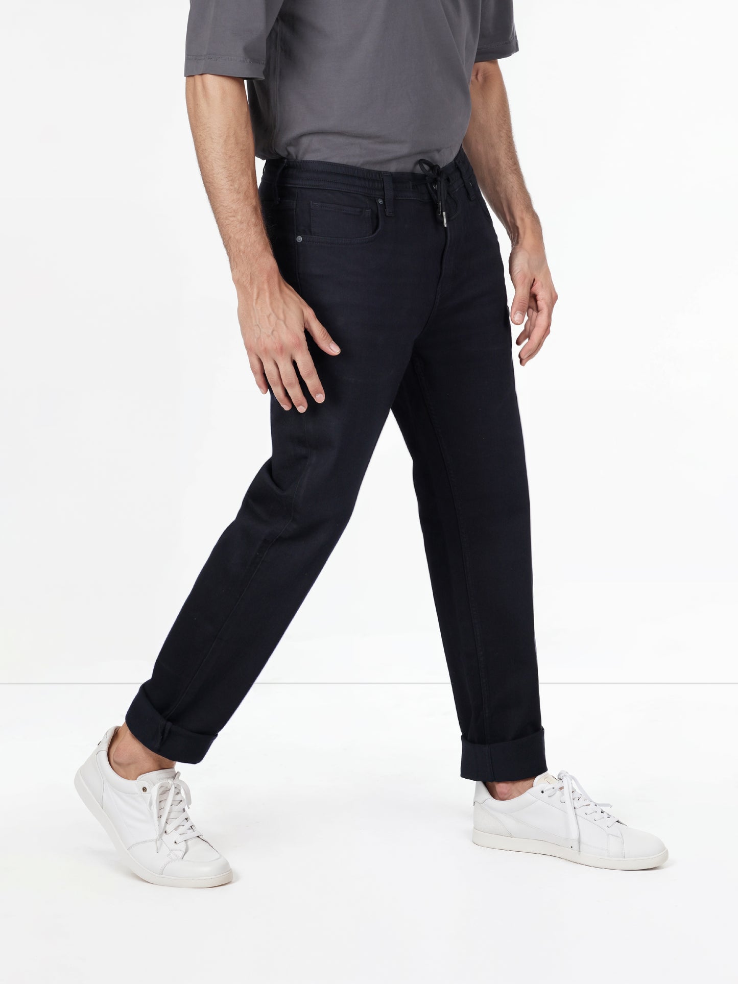 Celio* Cotton-Blend Slim Fit Black Jean