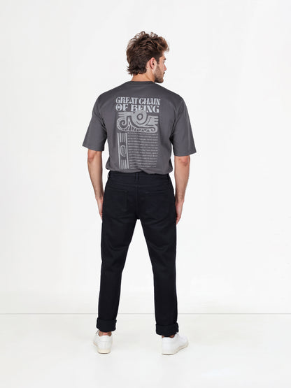 Celio* Cotton-Blend Slim Fit Black Jean