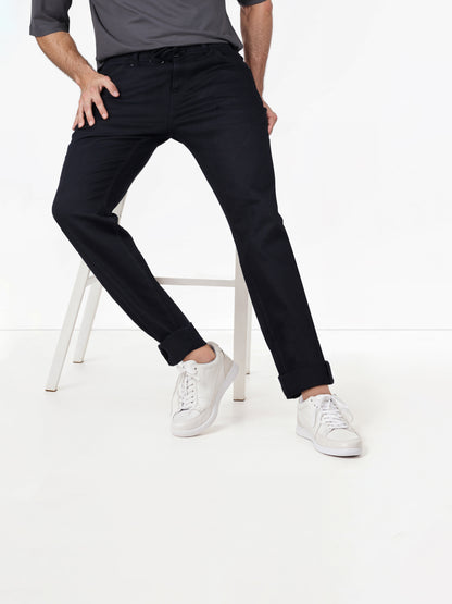 Celio* Cotton-Blend Slim Fit Black Jean
