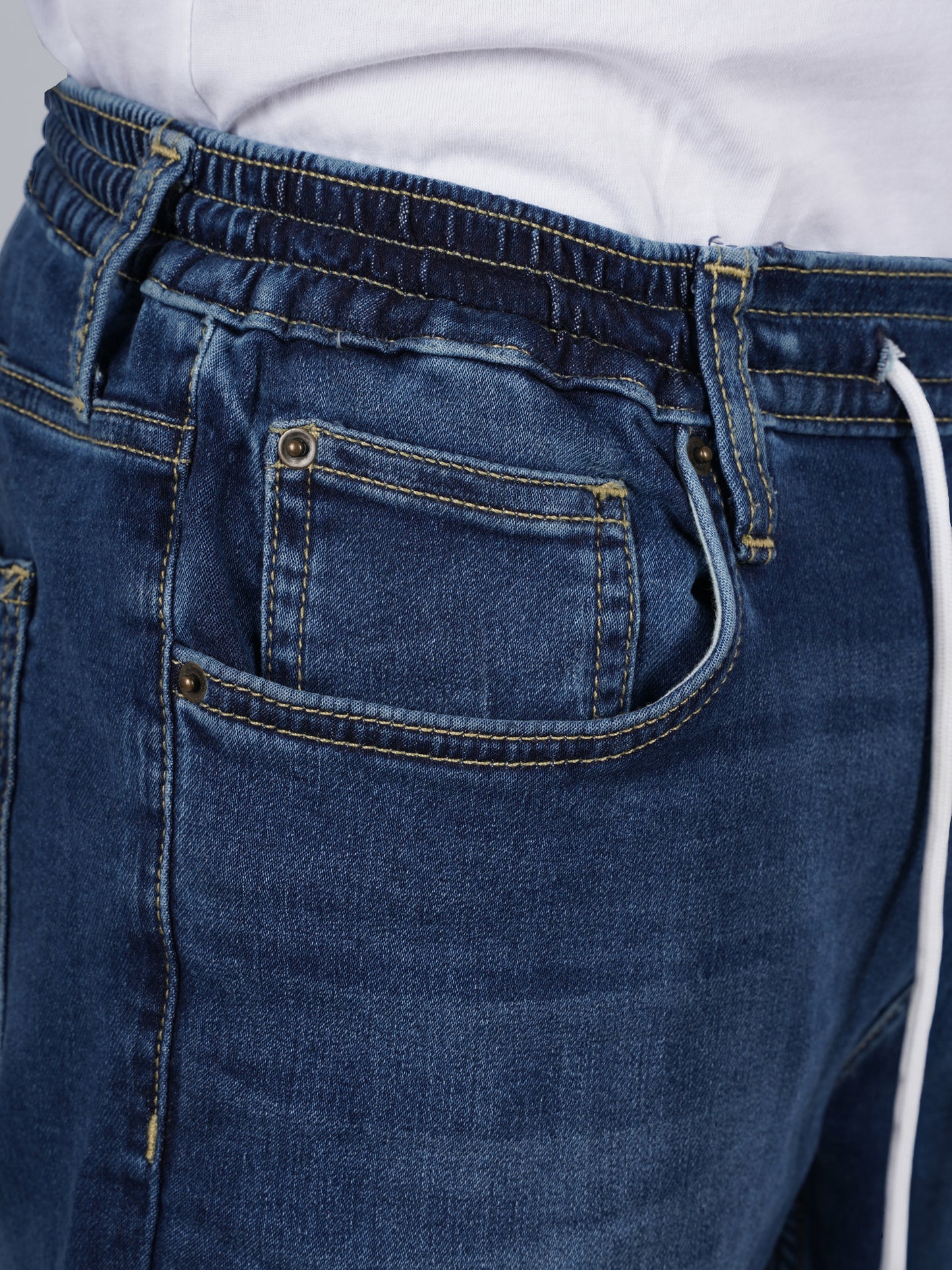 Celio* Cotton-Blend Slim Fit Blue Jeans