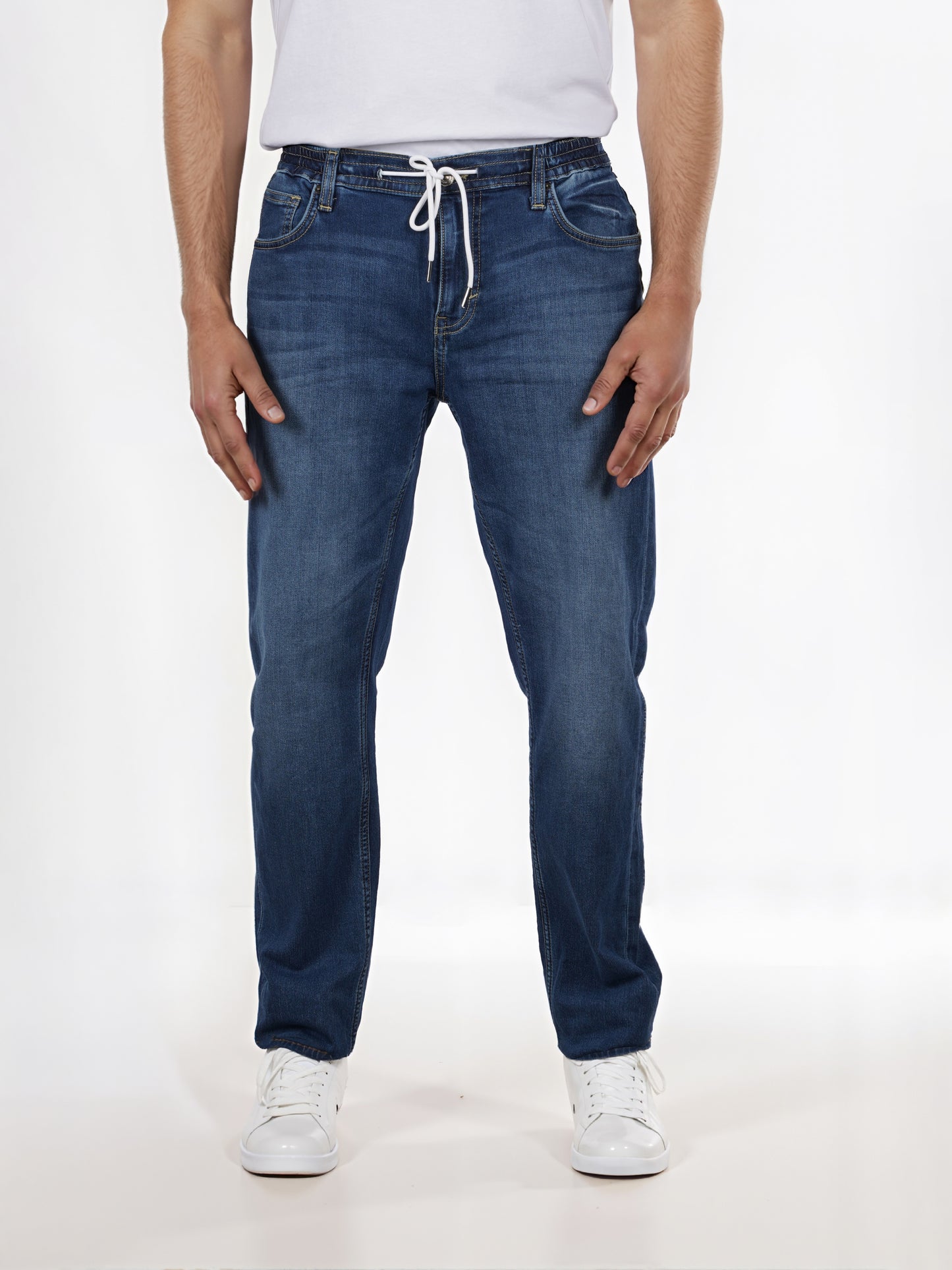 Celio* Cotton-Blend Slim Fit Blue Jeans
