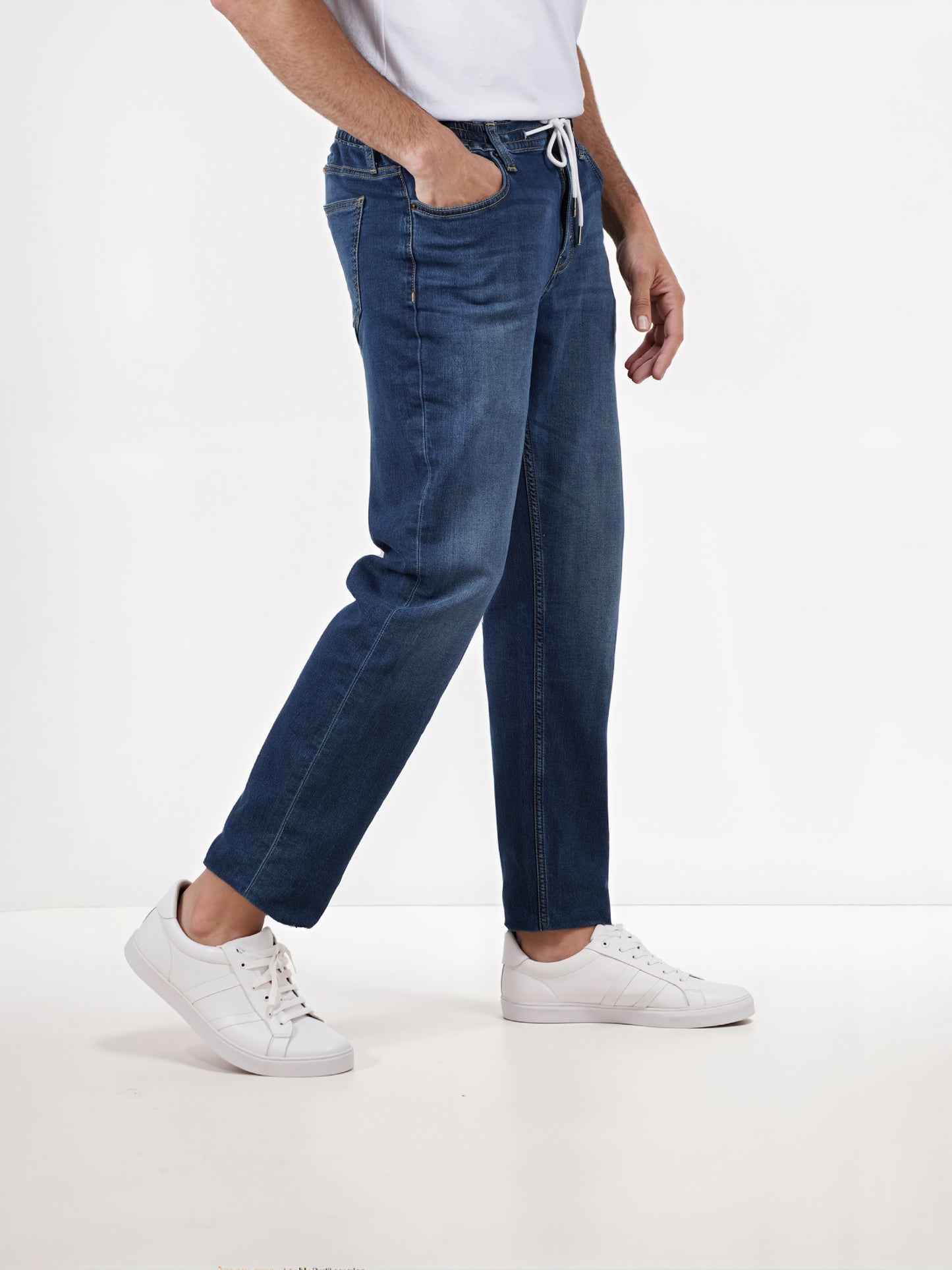 Celio* Cotton-Blend Slim Fit Blue Jeans