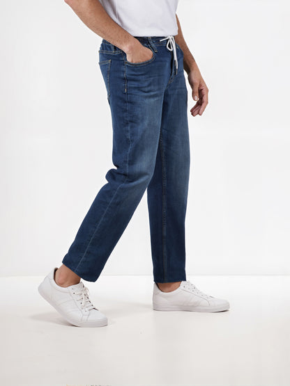 Celio* Cotton-Blend Slim Fit Blue Jeans