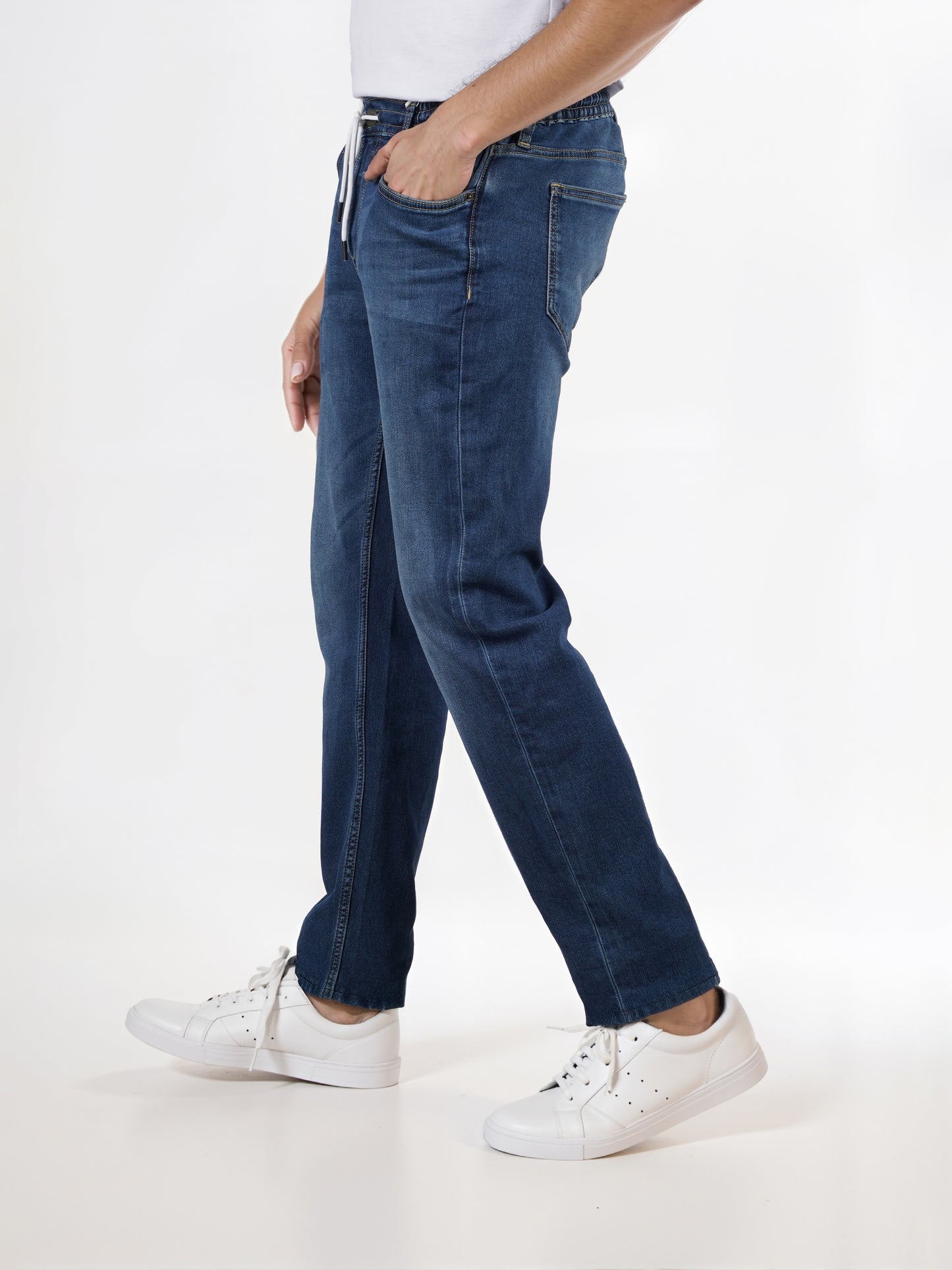 Celio* Cotton-Blend Slim Fit Blue Jeans