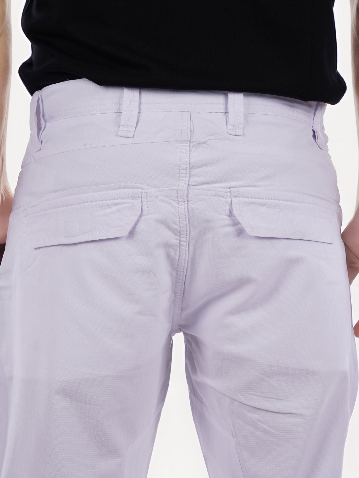 Celio* Cotton Regular Fit White Bermuda