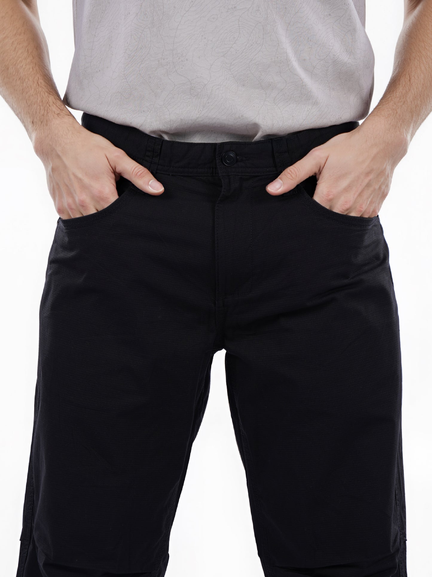 Celio* Cotton Regular Fit Black Bermuda