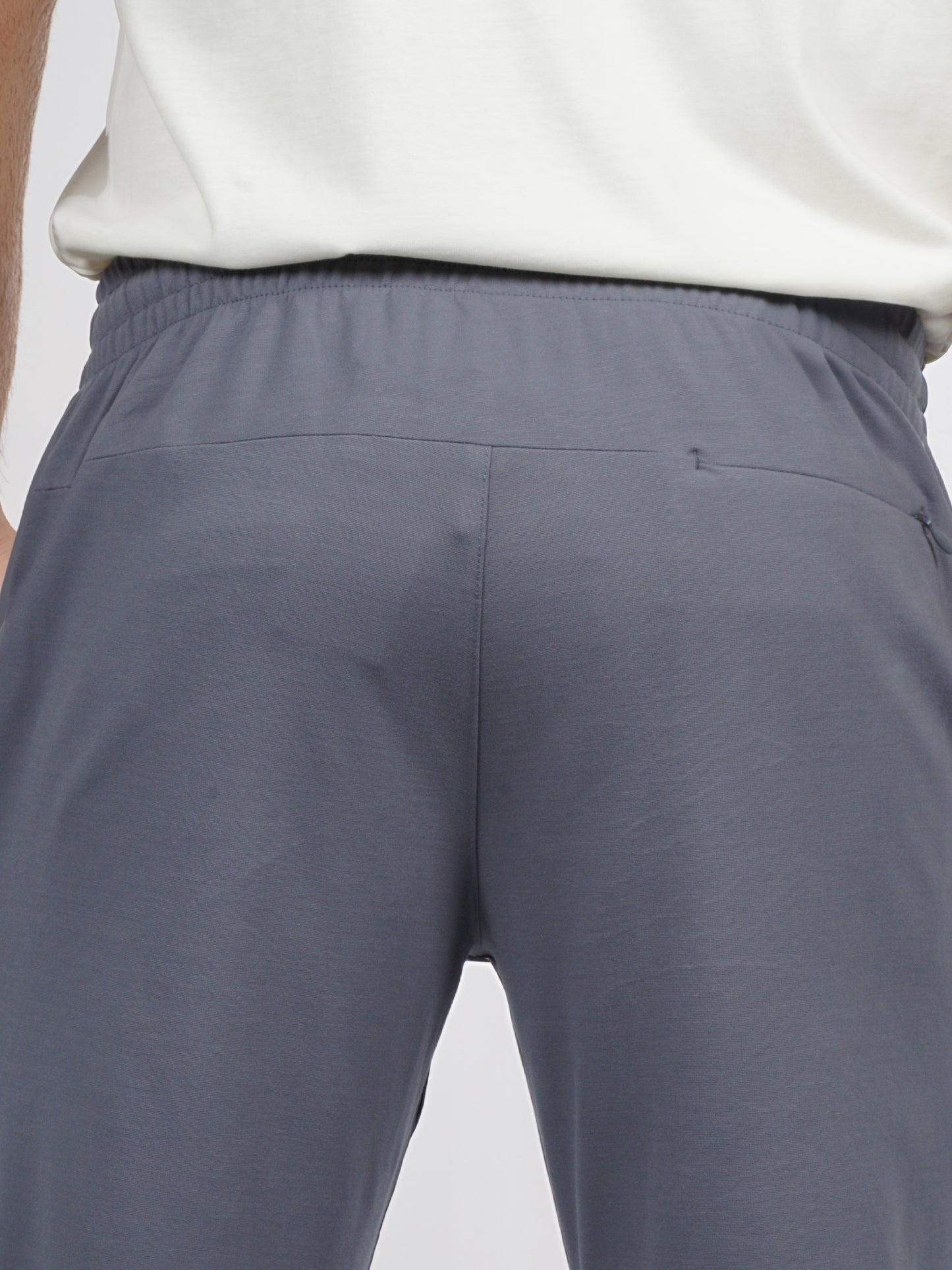 Celio* Men Grey Solid Slim Fit Rayon Trouser