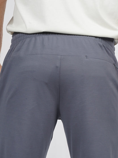 Celio* Men Grey Solid Slim Fit Rayon Trouser