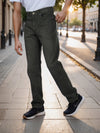 Celio* Men Olive Solid Loose Fit Cotton Jeans