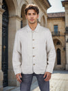 Celio* Solid Regular Fit Linen Off White Jacket