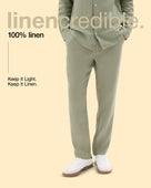Celio* Linen-Blend Straight Fit Grey Trouser