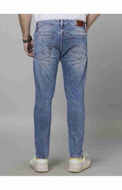 Blue Skinny Ankle Length Jeans