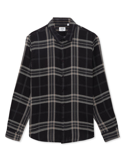 Celio* Men Purple Checked Regular Fit Polyester Shirts