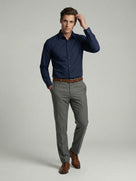 Celio* Solid Cotton Slim Fit Men Blue Shirts