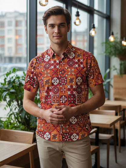 Celio* Men Multi Printed Regular Fit Polyester Shirts