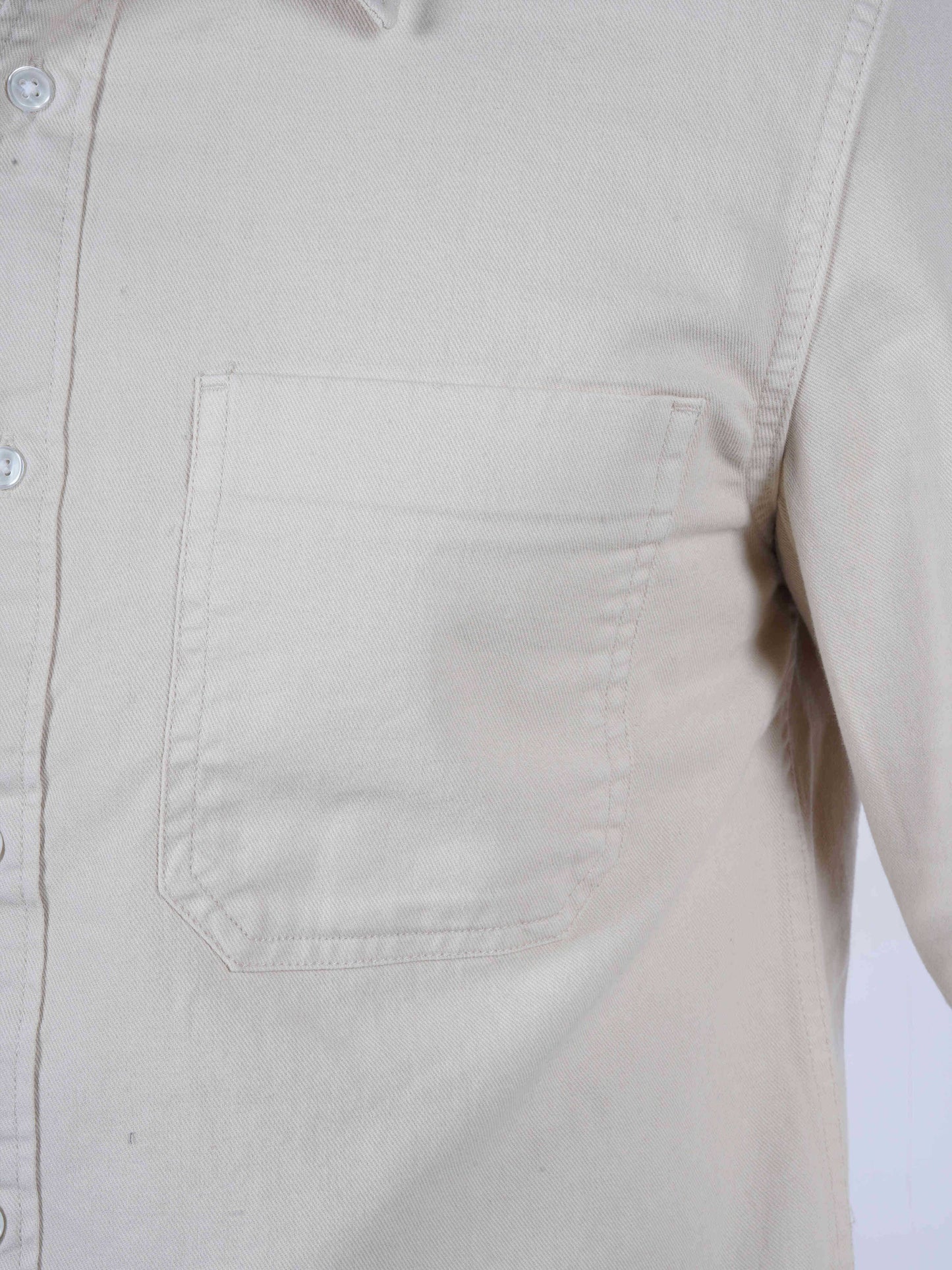 Celio* Beige Men Cotton Solid Regular Fit Shirts