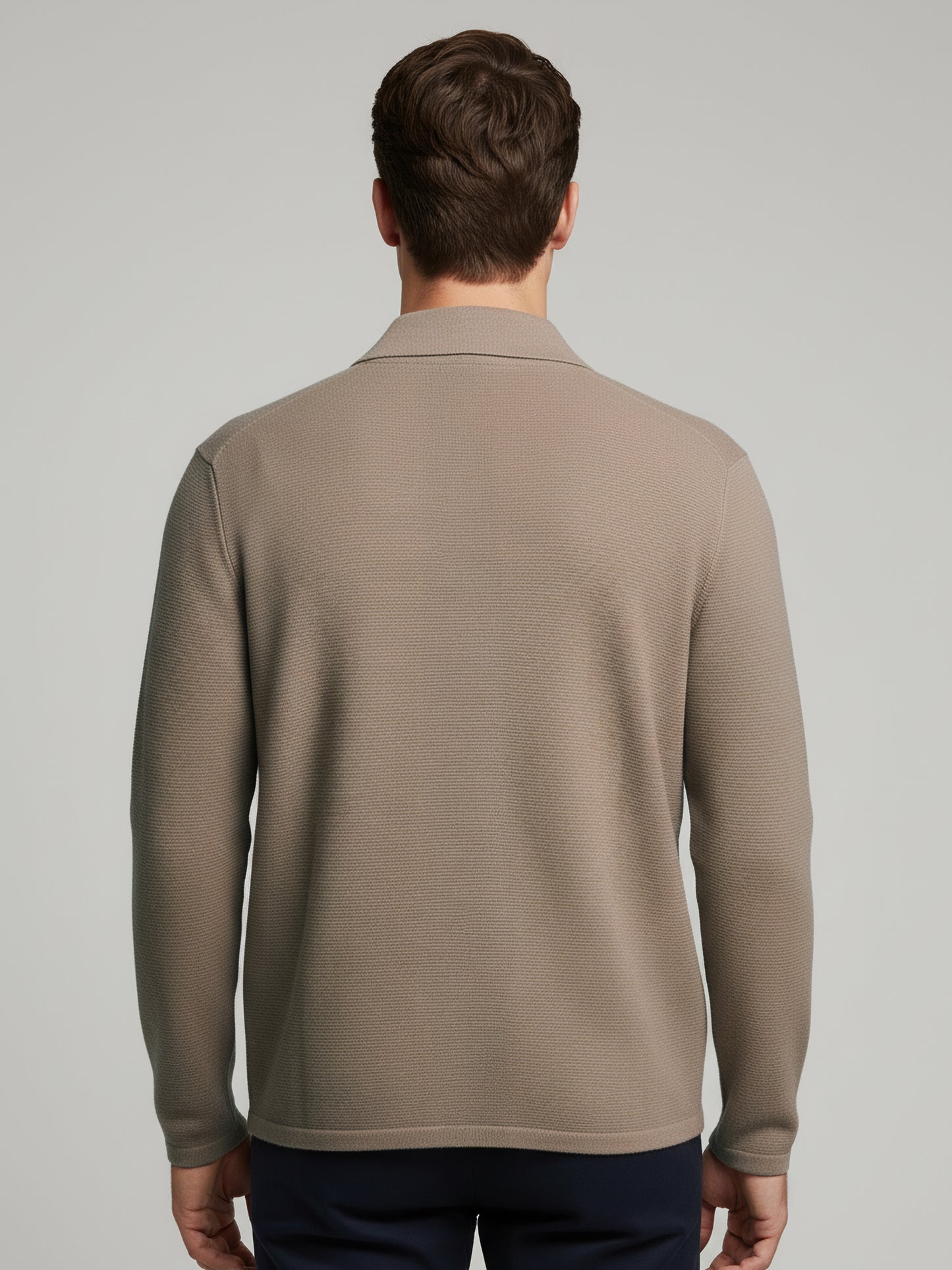 Celio* Men Beige Solid Regular Fit Cotton-Blend Jackets