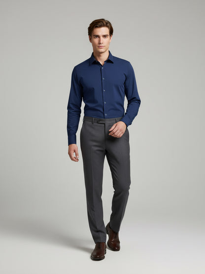 Celio* Men Blue Solid Regular Fit Nylon Shirts