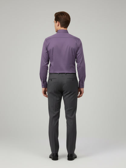 Celio* Men Purple Solid Regular Fit Nylon Shirts